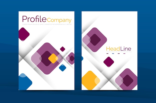 Diseño de informe anual empresarial a4.