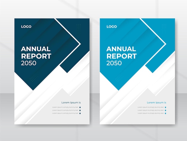 Diseño de informe anual de negocios corporativos moderno creativo.