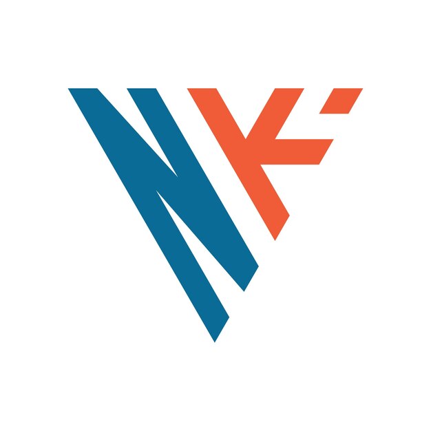 Diseño inicial de la forma triangular del logotipo N