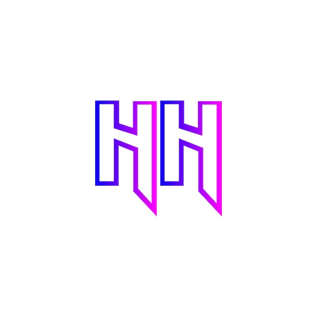 diseño inicial del logotipo hh