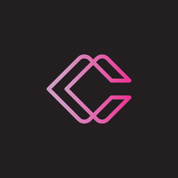 diseño inicial del logotipo moderno de la letra C