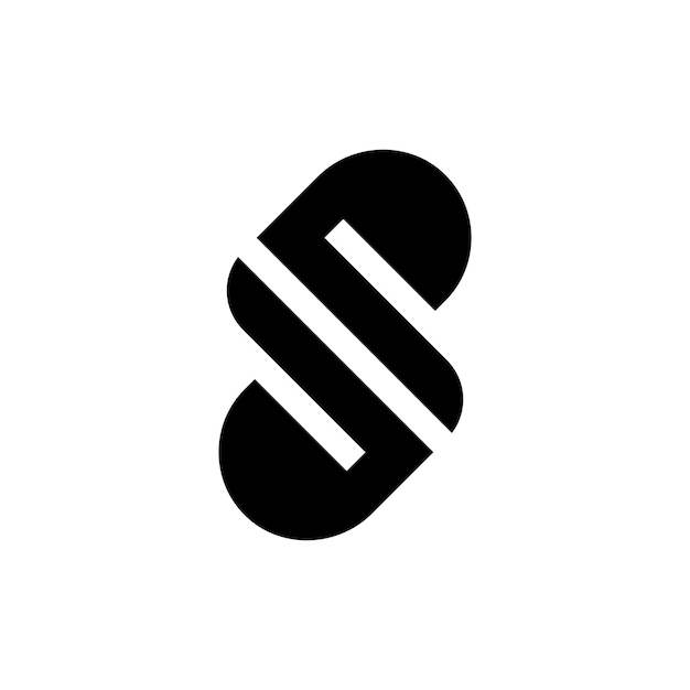diseño inicial del logotipo moderno con la letra S monograma