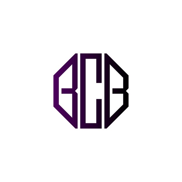 Diseño inicial de logotipo de monograma de espacio negativo minimalista moderno y atemporal