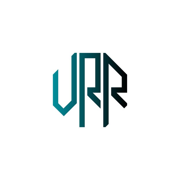 Diseño inicial de logotipo de monograma de espacio negativo minimalista moderno y atemporal