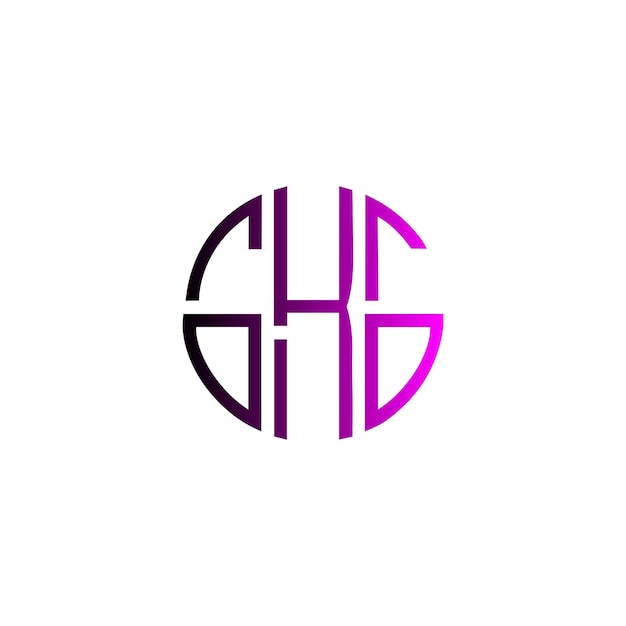 Diseño inicial de logotipo de monograma de espacio negativo minimalista moderno y atemporal