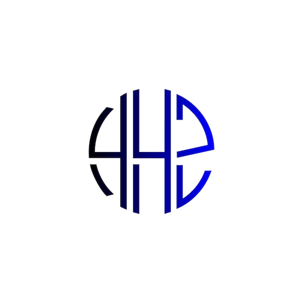 Diseño inicial de logotipo de monograma de espacio negativo minimalista moderno y atemporal
