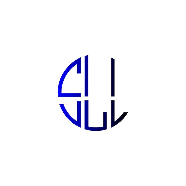 Diseño inicial de logotipo de monograma de espacio negativo minimalista moderno y atemporal