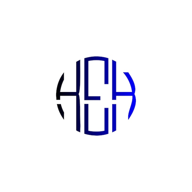 Diseño inicial de logotipo de monograma de espacio negativo minimalista moderno y atemporal