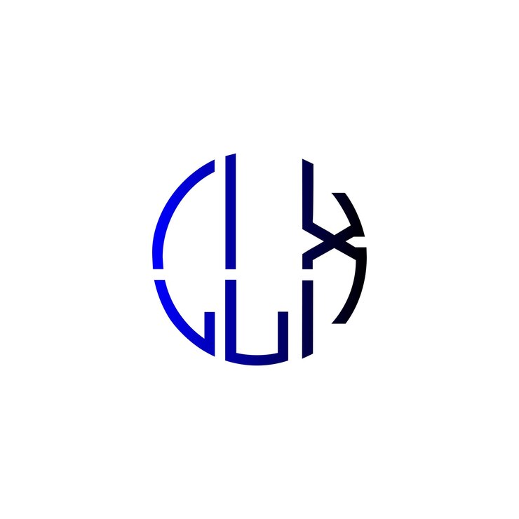 Vector diseño inicial de logotipo de monograma de espacio negativo minimalista moderno y atemporal