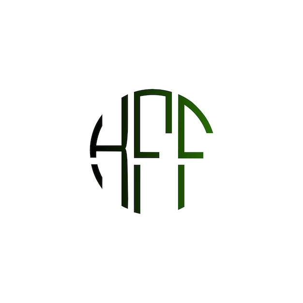 Diseño inicial de logotipo de monograma de espacio negativo minimalista moderno y atemporal