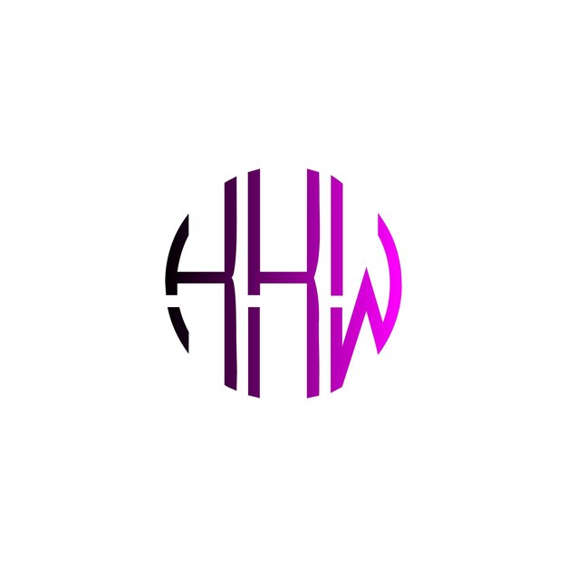 Diseño inicial de logotipo de monograma de espacio negativo minimalista moderno y atemporal