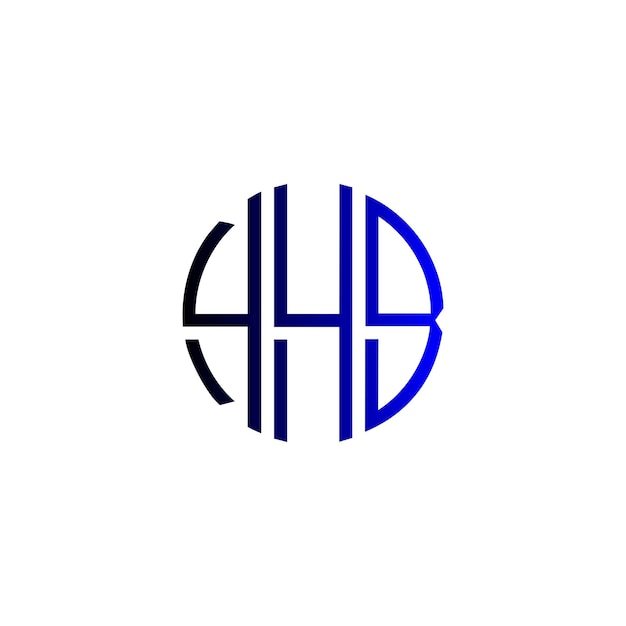 Diseño inicial de logotipo de monograma de espacio negativo minimalista moderno y atemporal