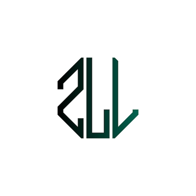 Diseño inicial de logotipo de monograma de espacio negativo minimalista moderno y atemporal