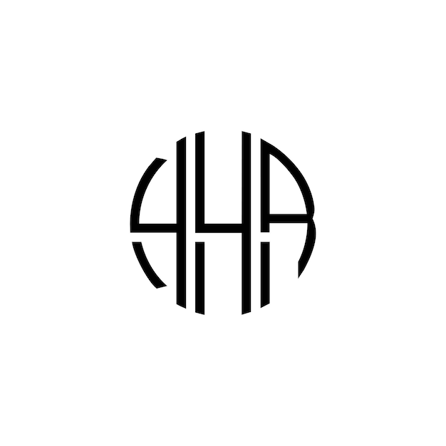Diseño inicial de logotipo de monograma de espacio negativo minimalista moderno y atemporal