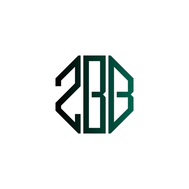 Diseño inicial de logotipo de monograma de espacio negativo minimalista moderno y atemporal