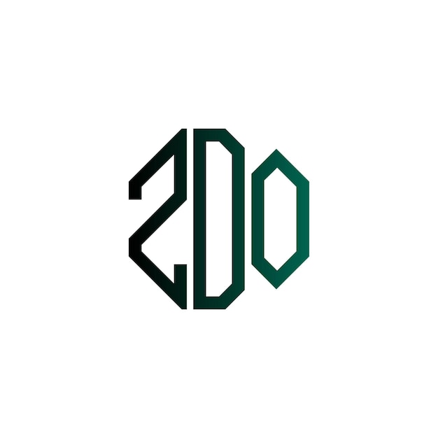 Diseño inicial de logotipo de monograma de espacio negativo minimalista moderno y atemporal