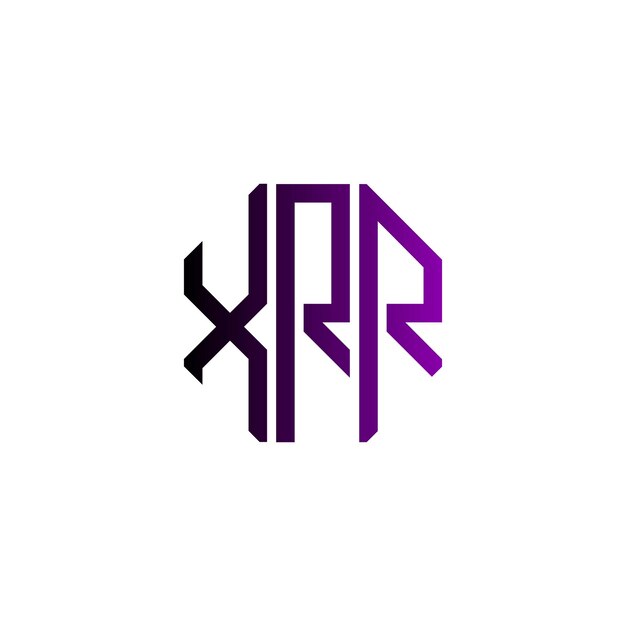 Diseño inicial de logotipo de monograma de espacio negativo minimalista moderno y atemporal