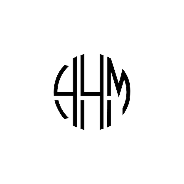 Diseño inicial de logotipo de monograma de espacio negativo minimalista moderno y atemporal
