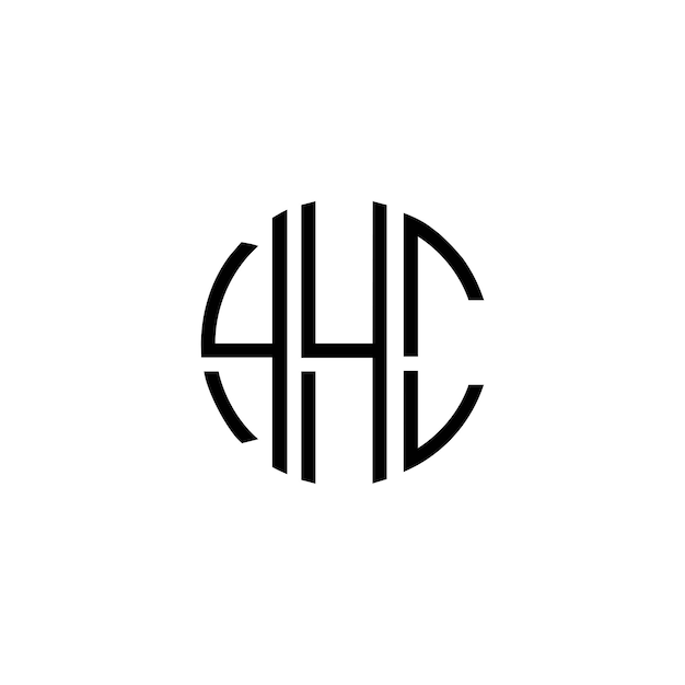 Diseño inicial de logotipo de monograma de espacio negativo minimalista moderno y atemporal
