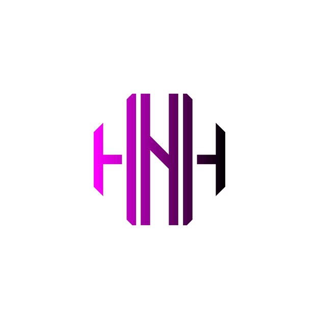 Diseño inicial de logotipo de monograma de espacio negativo minimalista moderno y atemporal