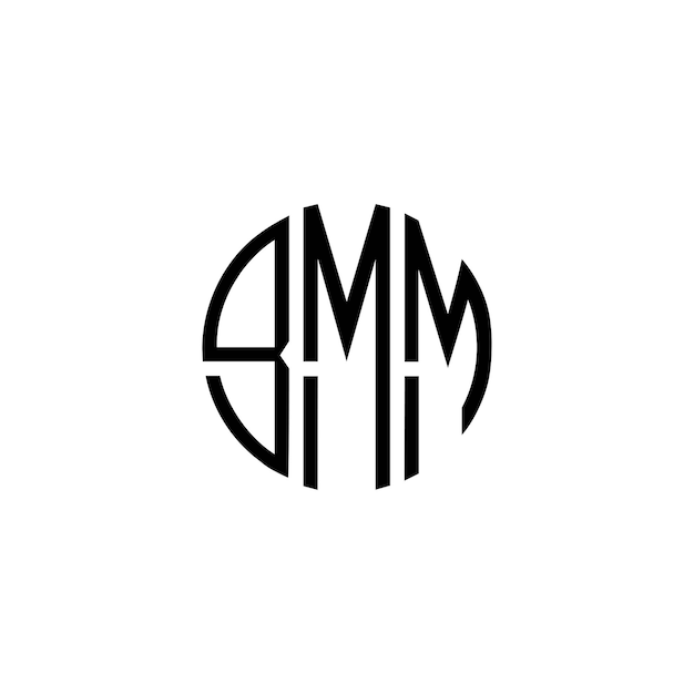 Diseño inicial de logotipo de monograma de espacio negativo minimalista moderno y atemporal