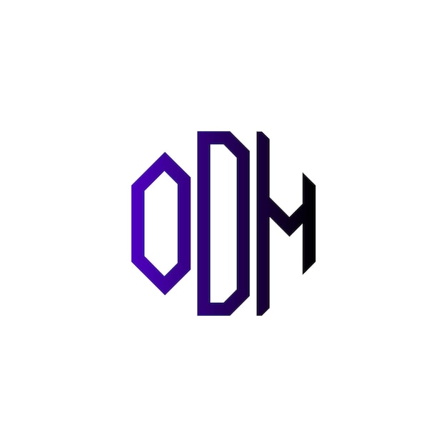 Diseño inicial de logotipo de monograma de espacio negativo minimalista moderno y atemporal