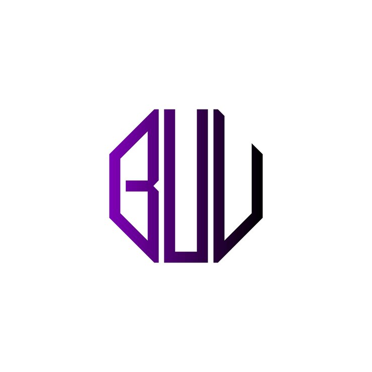 Vector diseño inicial de logotipo de monograma de espacio negativo minimalista moderno y atemporal