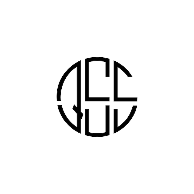 Diseño inicial de logotipo de monograma de espacio negativo minimalista moderno y atemporal