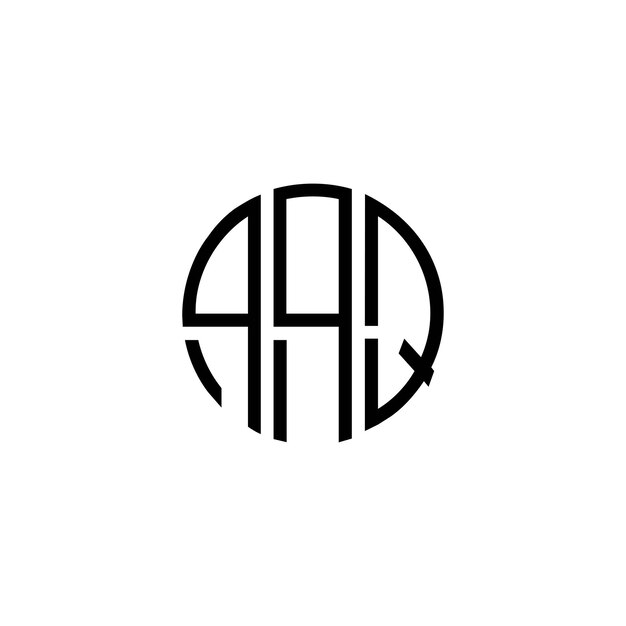Diseño inicial de logotipo de monograma de espacio negativo minimalista moderno y atemporal