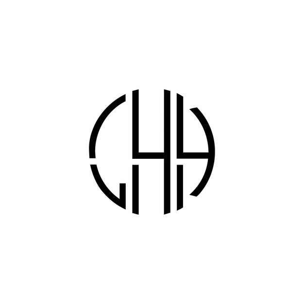 Diseño inicial de logotipo de monograma de espacio negativo minimalista moderno y atemporal