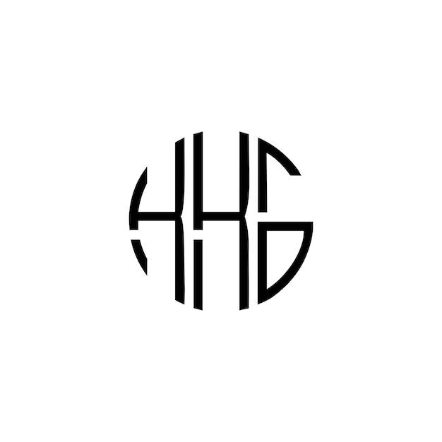 Diseño inicial de logotipo de monograma de espacio negativo minimalista moderno y atemporal