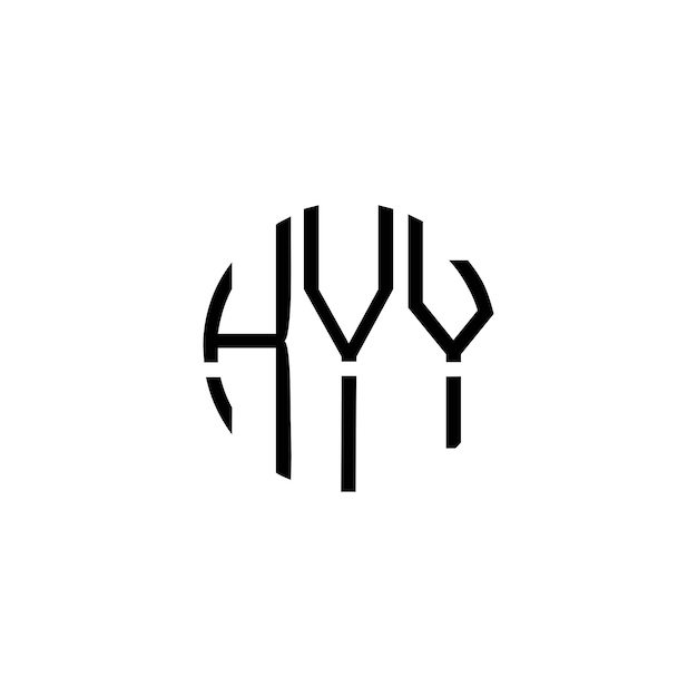 Diseño inicial de logotipo de monograma de espacio negativo minimalista moderno y atemporal
