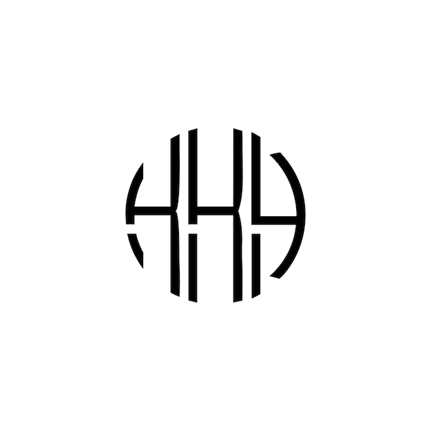 Diseño inicial de logotipo de monograma de espacio negativo minimalista moderno y atemporal