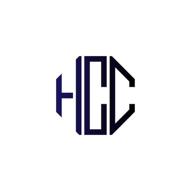 Diseño inicial de logotipo de monograma de espacio negativo minimalista moderno y atemporal