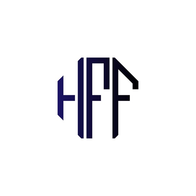 Diseño inicial de logotipo de monograma de espacio negativo minimalista moderno y atemporal