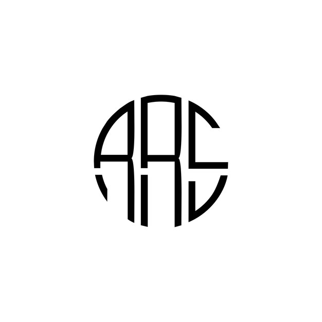 Diseño inicial de logotipo de monograma de espacio negativo minimalista moderno y atemporal