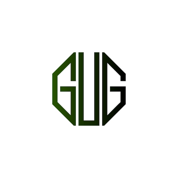 Diseño inicial de logotipo de monograma de espacio negativo minimalista moderno y atemporal