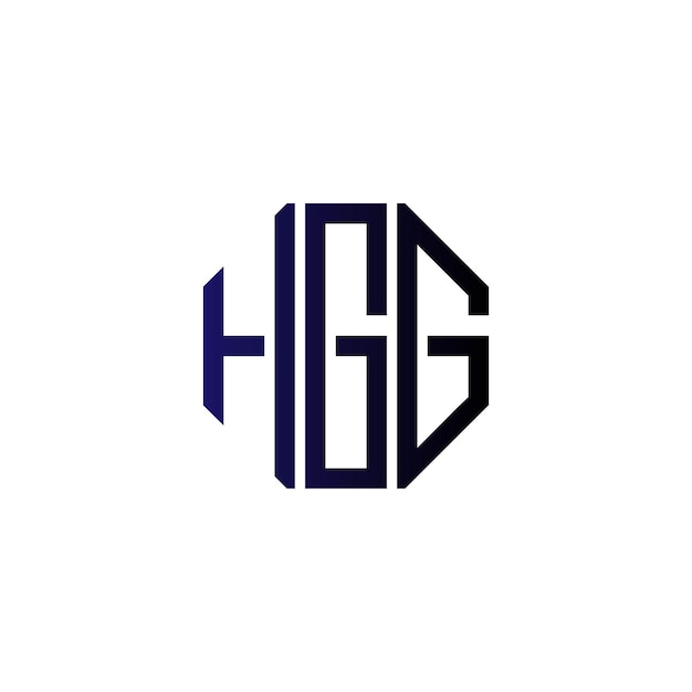 Diseño inicial de logotipo de monograma de espacio negativo minimalista moderno y atemporal
