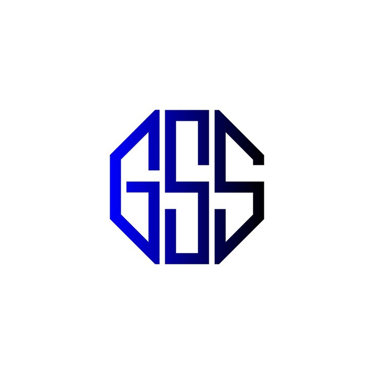 Vector diseño inicial de logotipo de monograma de espacio negativo minimalista moderno y atemporal