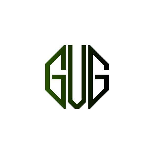 Diseño inicial de logotipo de monograma de espacio negativo minimalista moderno y atemporal