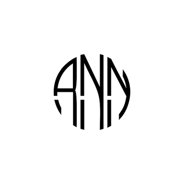 Diseño inicial de logotipo de monograma de espacio negativo minimalista moderno y atemporal