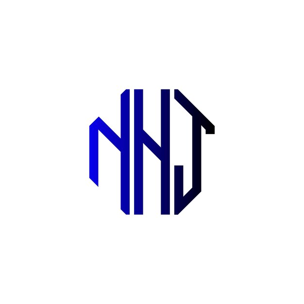 Diseño inicial de logotipo de monograma de espacio negativo minimalista moderno y atemporal