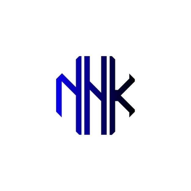 Diseño inicial de logotipo de monograma de espacio negativo minimalista moderno y atemporal