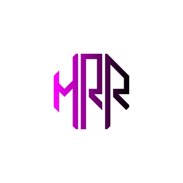 Diseño inicial de logotipo de monograma de espacio negativo minimalista moderno y atemporal