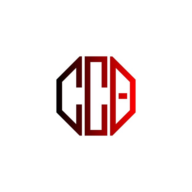 Diseño inicial de logotipo de monograma de espacio negativo minimalista moderno y atemporal