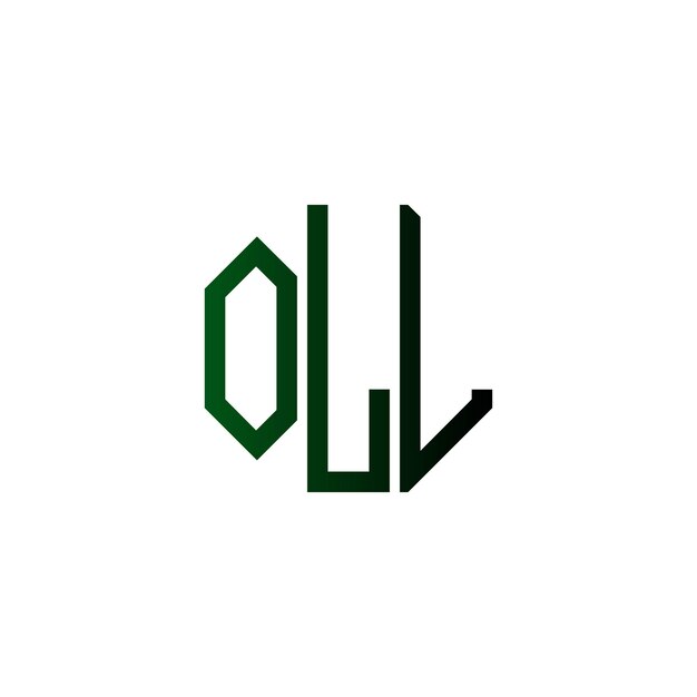 Diseño inicial de logotipo de monograma de espacio negativo minimalista moderno y atemporal