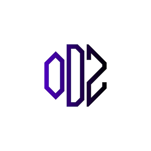 Diseño inicial de logotipo de monograma de espacio negativo minimalista moderno y atemporal