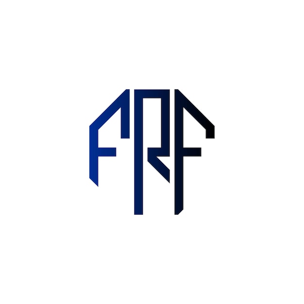 Diseño inicial de logotipo de monograma de espacio negativo minimalista moderno y atemporal