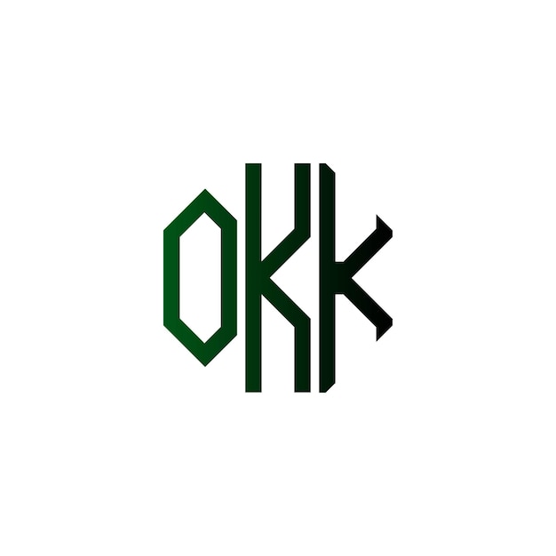 Diseño inicial de logotipo de monograma de espacio negativo minimalista moderno y atemporal