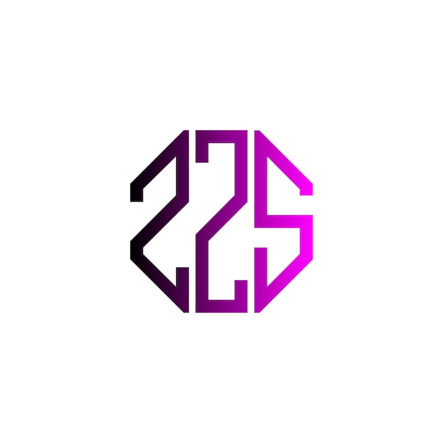 Diseño inicial de logotipo de monograma de espacio negativo minimalista moderno y atemporal